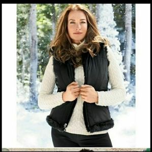 Coldwater Creek Reversible Faux Fur Vest